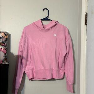a new day Pink Women's Hoodie with Heart Detail